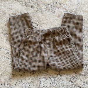 H&M slacks for toddler boy! Plaid perfect for the holidays coming up 😍